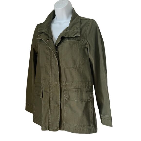 Madewell Surplus Olive Green Fall English Countryside 100% Cotton Jacket sz XXS - Picture 3 of 14
